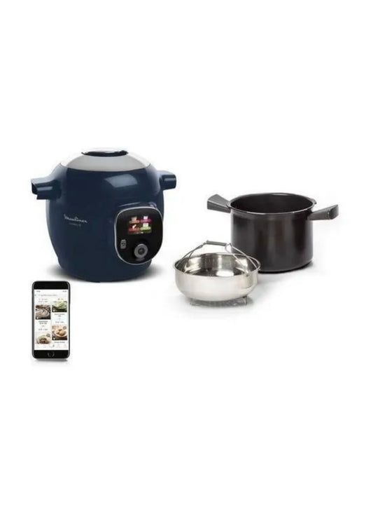 MOULINEX - Multicuiseur intelligent - 150 recettes - 1600W - Cookeo+ - bleu - CE851410