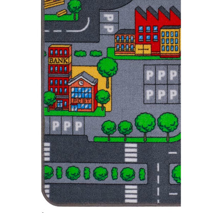 Tapis jeu enfant circuit voiture 67x100cm