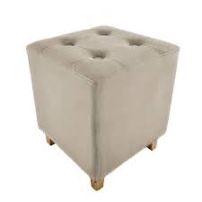 HOME DECO FACTORY POUF CARRE EN LIN HYPOLITE BEIGE