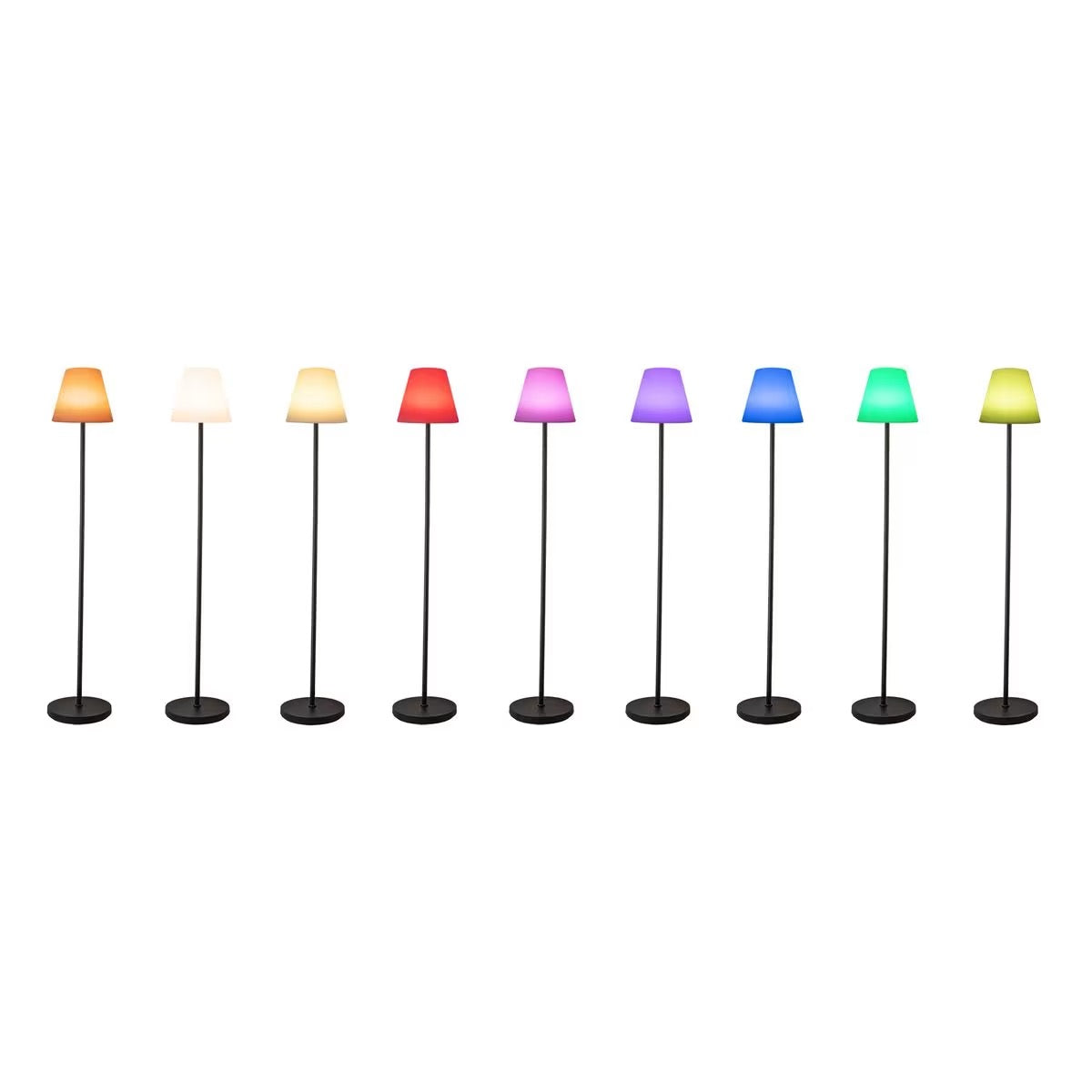 THE HOME DECO FACTORY LAMPADAIRE SOLAIRE MULTICOULEURS