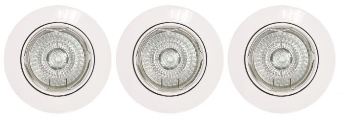 INVENTIV 3 spots encastrables Paulmann LED intégrée 3000K IP20 3x580lm rond orientable blanc dépoli Paulmann