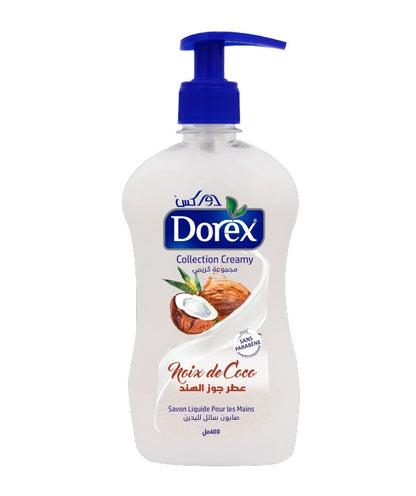 SAVON LIQUIDE DOREX COLLECTION CREAMY 400ML + RECHARGE DE 600ML (X3)