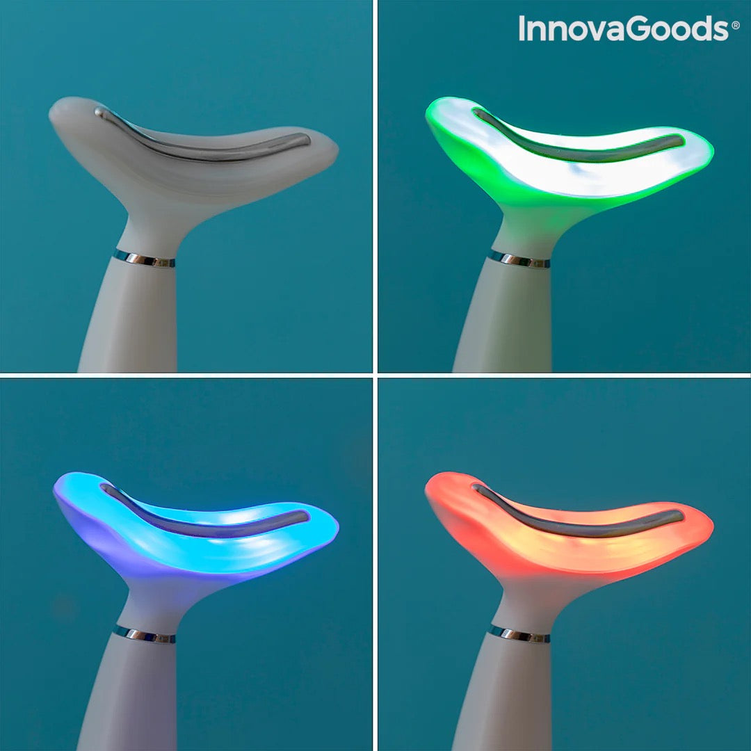 INNOVAGOODS Réducteur de double-menton avec Photothérapie, Thermothérapie et Vibration Kinred