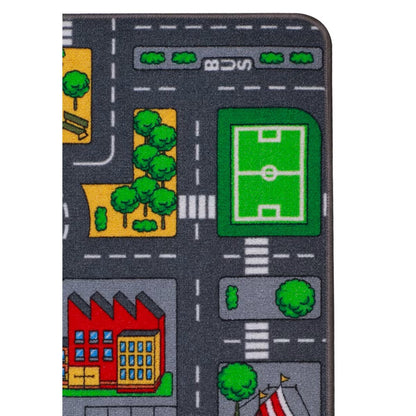 Tapis jeu enfant circuit voiture 67x100cm