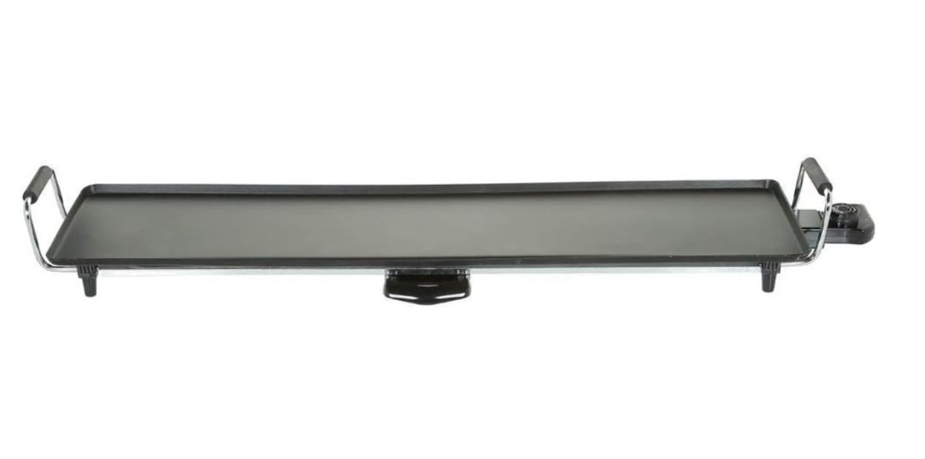 JJA 119610 Plancha Electrique, 90 cm, Noir