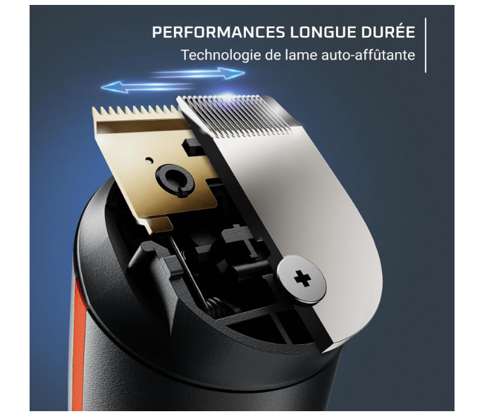 Rowenta Tondeuse barbe cheveux visage corps, 10 en 1, Lames en acier inoxydable avec revêtement Titanium, 32 réglages, Autonomie 120 min, Vanity antichoc, Selectium Style TN9440F4