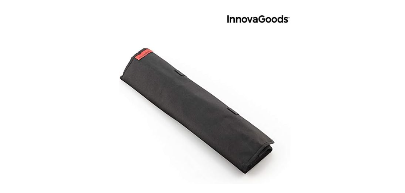 InnovaGoods® Set de cuchillos avec étui de transport professionnel Damas Q offre une coupe précise et sûre, acier inoxydable et design élégant, idéal pour la maison et la cuisine professionnelle.