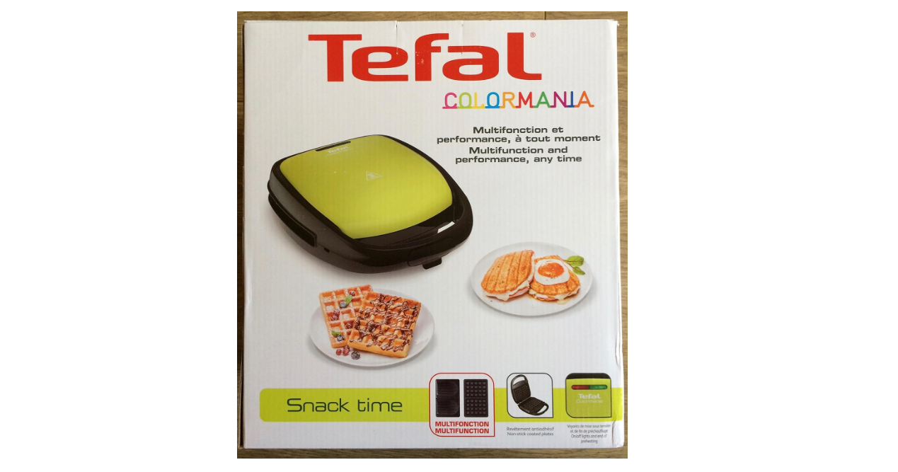 GAUFRIER TEFAL SNACK TIME COLOR MANIA