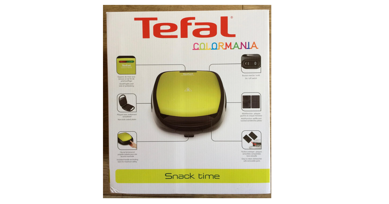 GAUFRIER TEFAL SNACK TIME COLOR MANIA