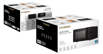 HYUNDAI - Micro-onde MICROWAVE OVEN - Puissance 700W - capacité 20L - 6 Niveaux de puissance